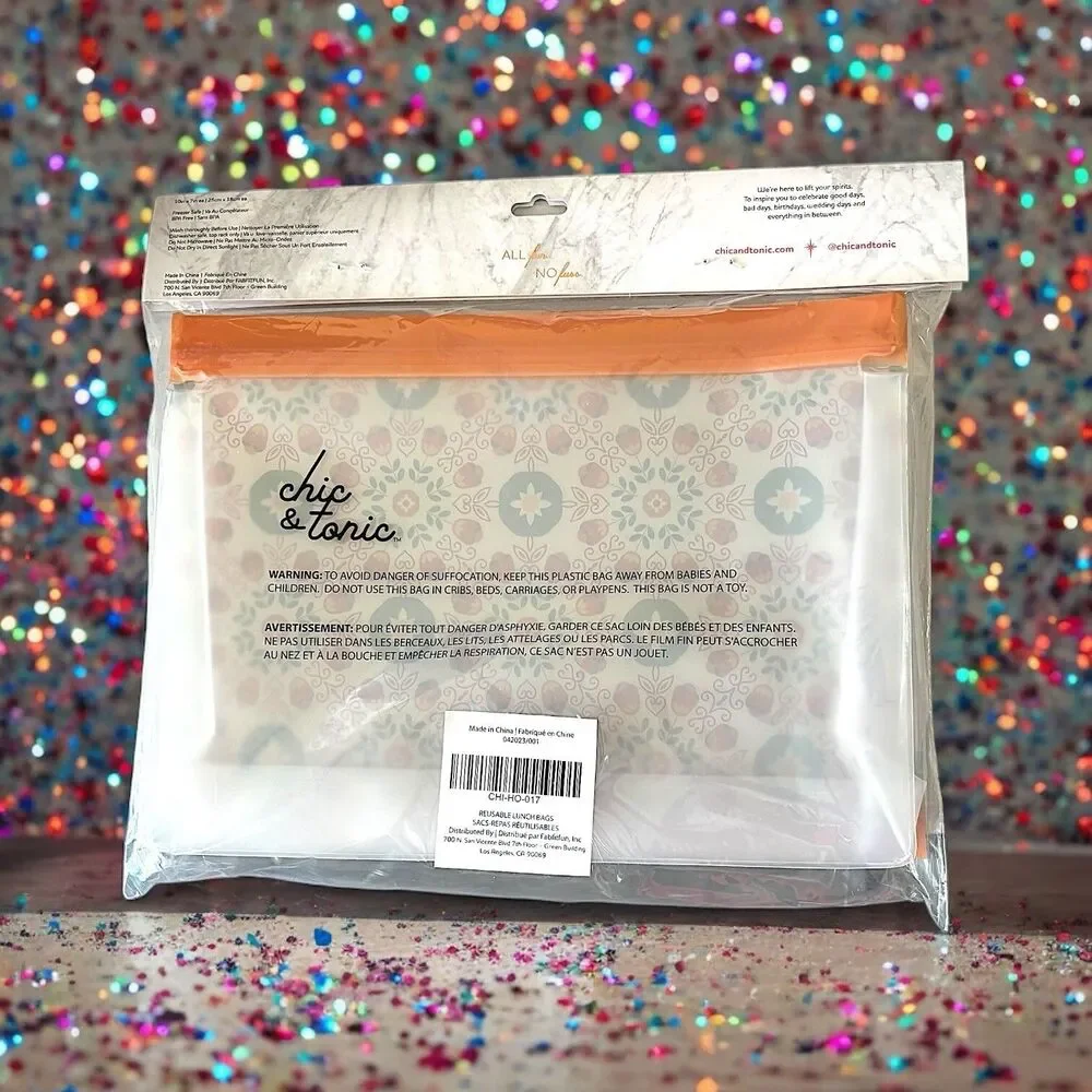CHIC & TONIC Set of 3 Reusable Bags Brand New In package